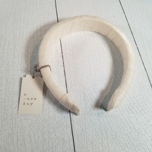 A New Day White/Cream Wrapped Headband NWT